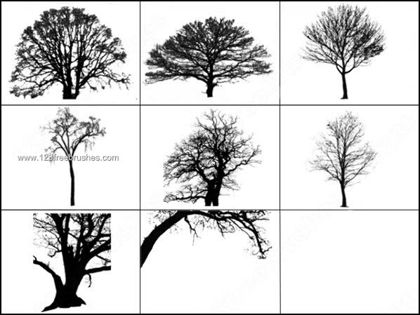 Free Photoshop Tree Brushes