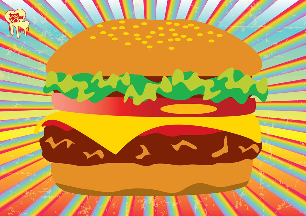 Free Vector Clip Art Hamburger