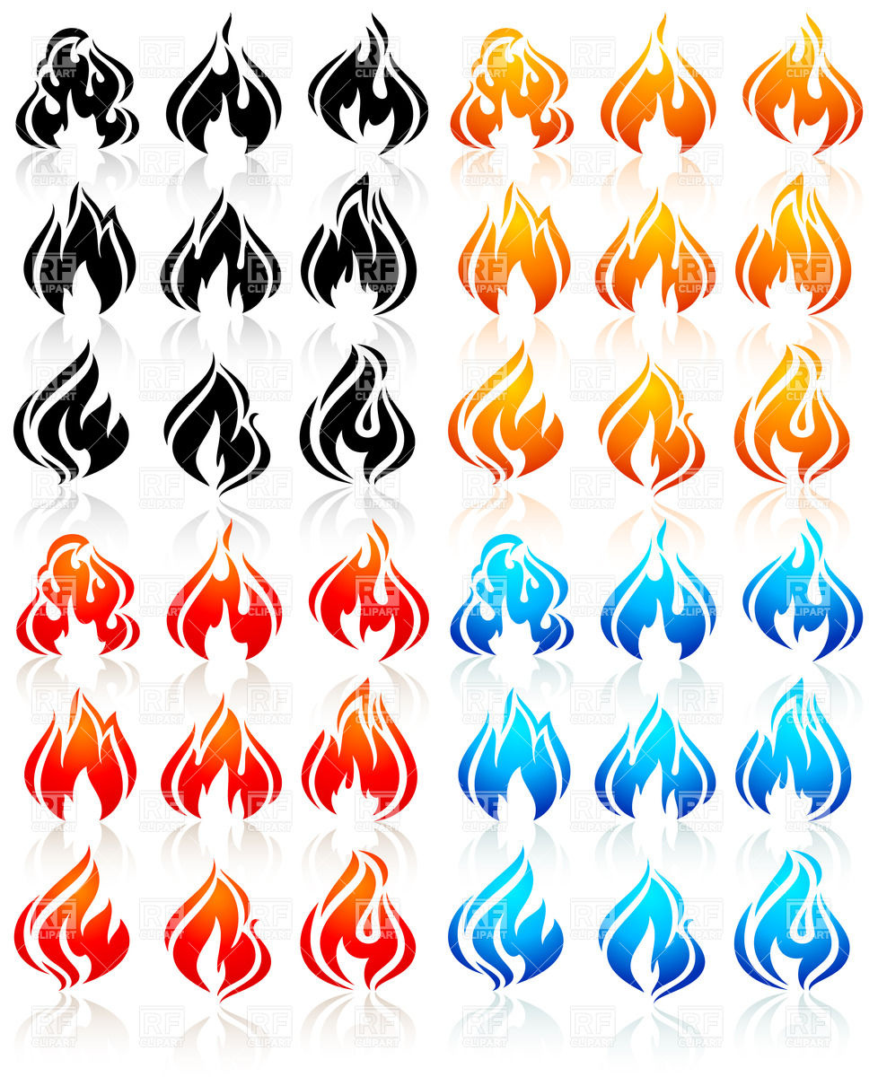 Free Vector Fire Flames Clip Art