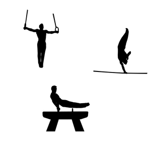 Free Vector Gymnastics Silhouette