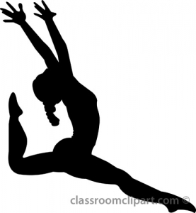 Free Vector Gymnastics Silhouette