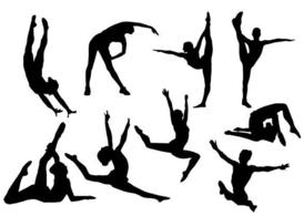 Free Vector Gymnastics Silhouette