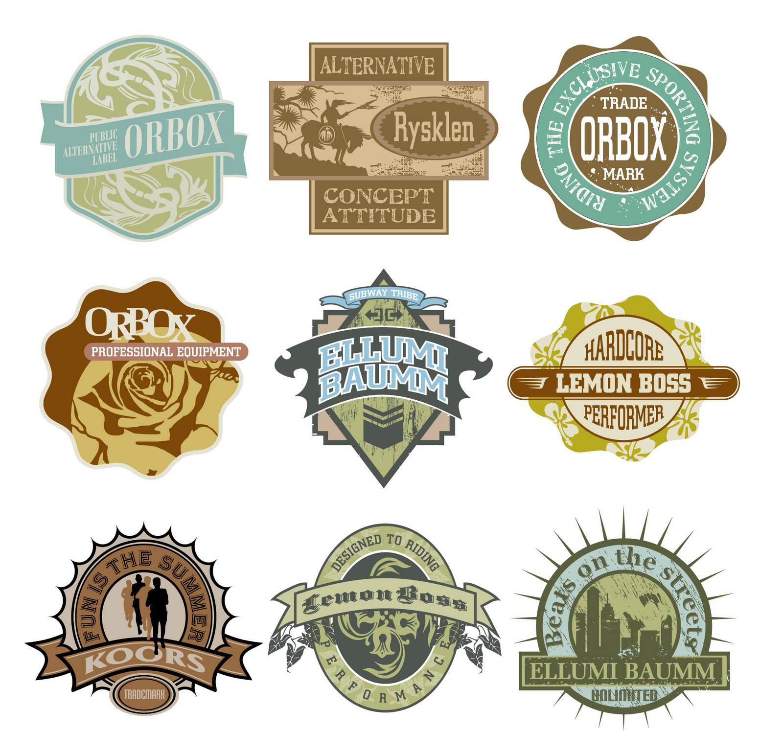 Free Vintage Badge Vector Logos