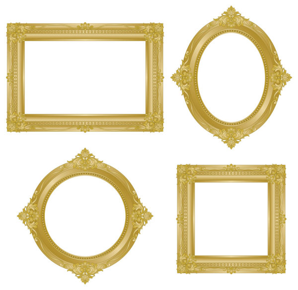 Gold Vintage Frame Vector