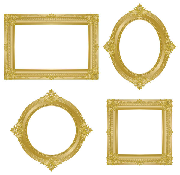 Gold Vintage Frame Vector Gold Vintage Frame Vector