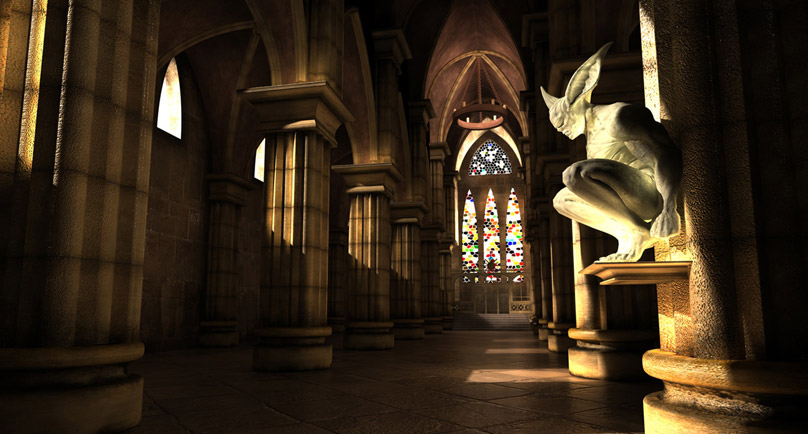 9 PSD Gothic Church Images