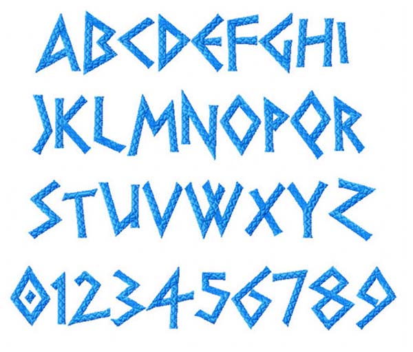 Greek-style Writing Font
