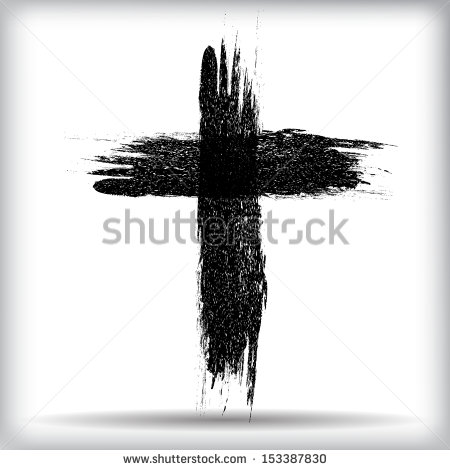 Grunge Cross Vector