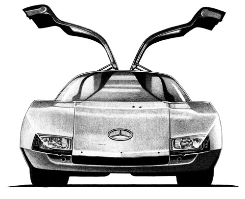 Gull Wing Mercedes