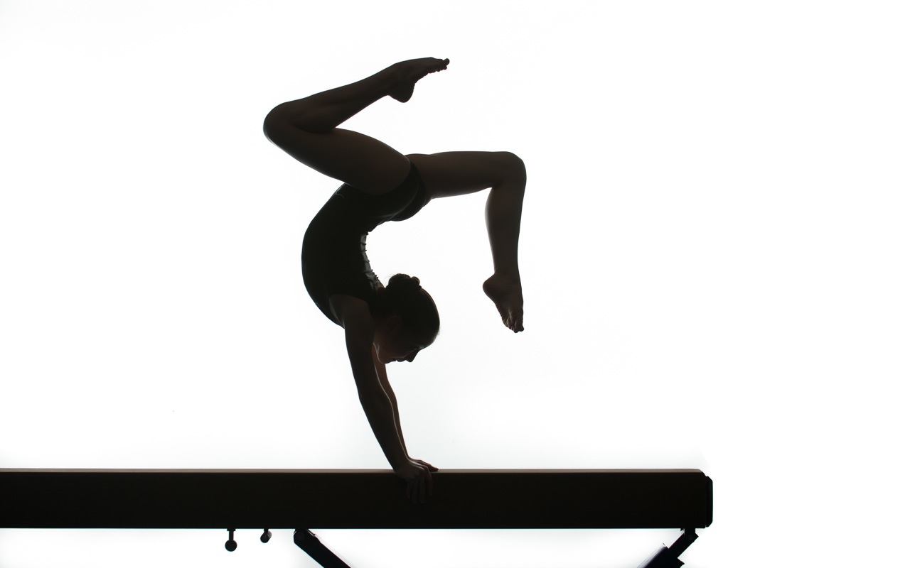 Gymnastics Handstand Silhouette