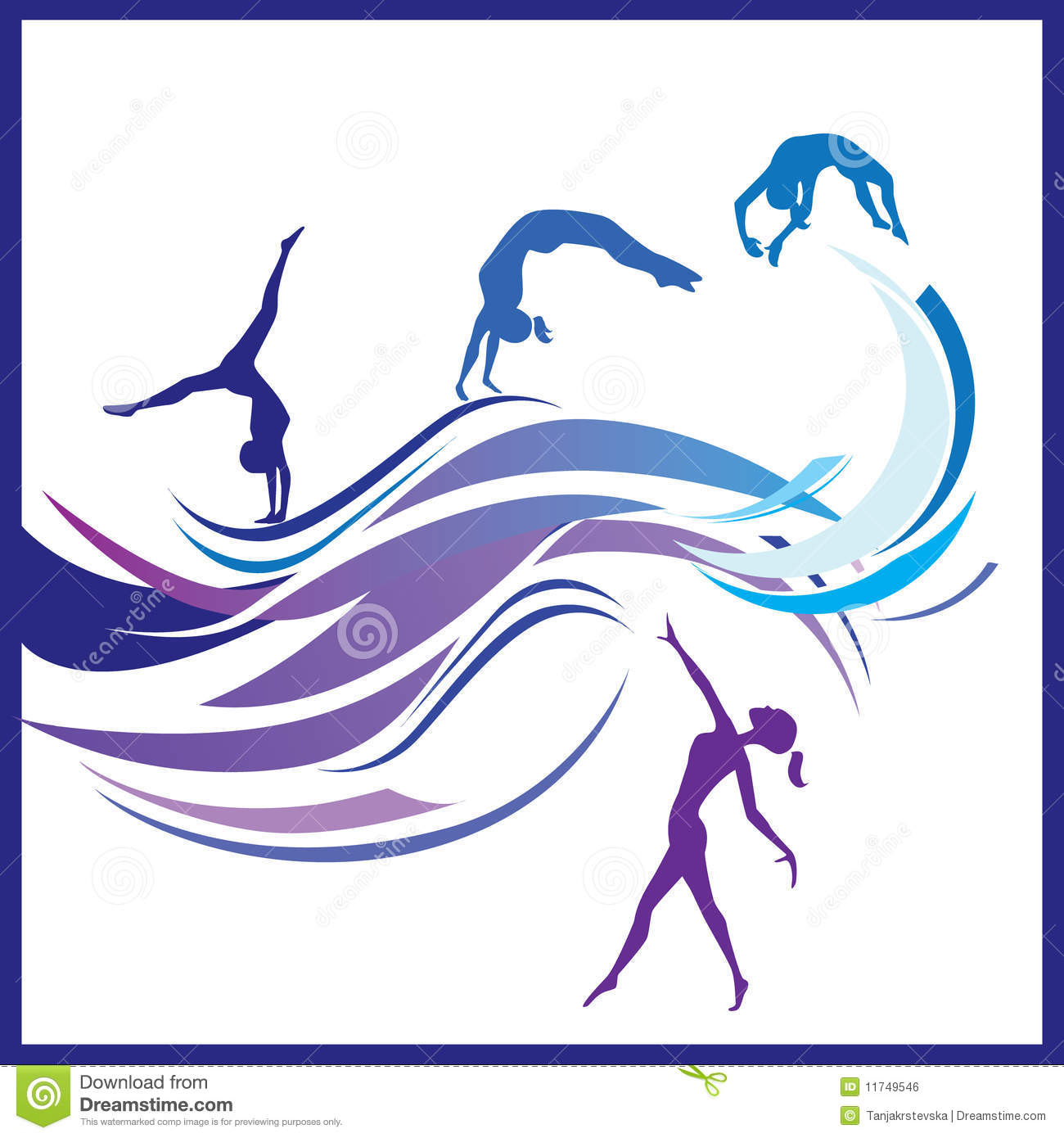 Gymnastics Vector Clip Art