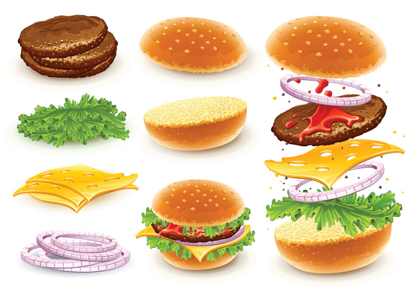 15 Photos of Food Hamburger Vector