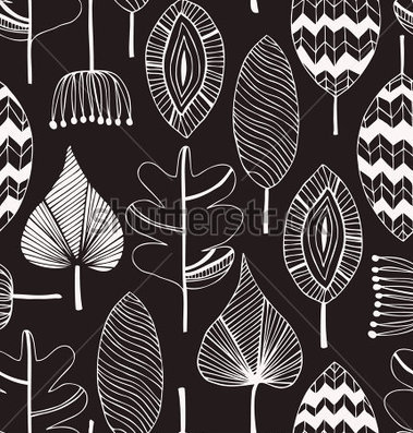 Hand Drawn Black and White Patterns