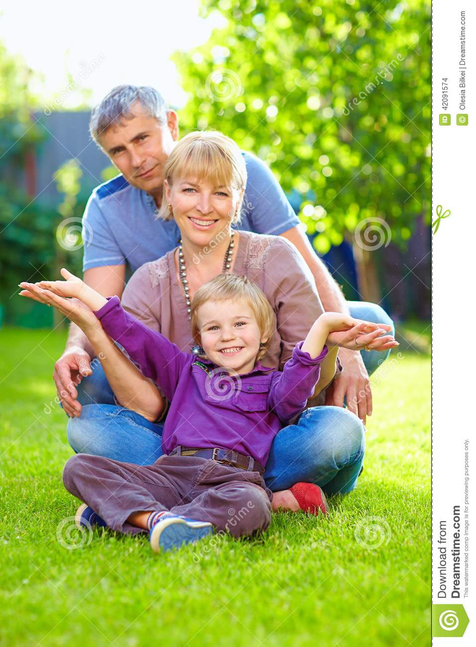 Happy Family Having Fun