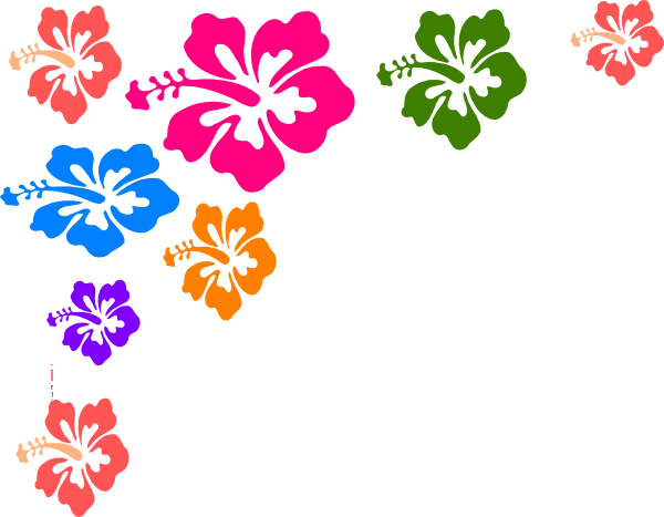 Hawaiian Flower Clip Art Borders Free