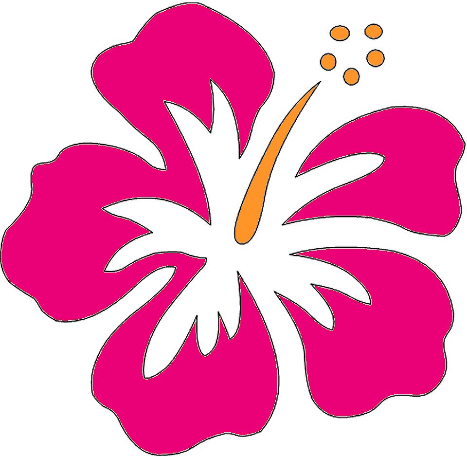 Hawaiian Hibiscus Flower Clip Art