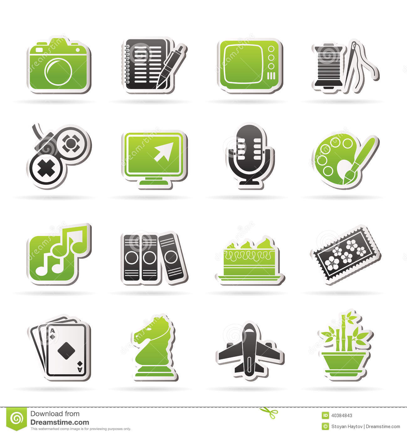 Hobbies Vector Icons