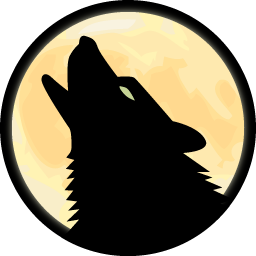 6 Animated Howling Wolf Icon Images