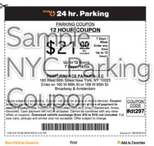 Icon Parking Coupon New York