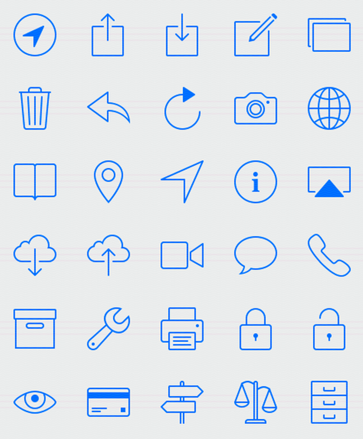 iOS 7 Icons