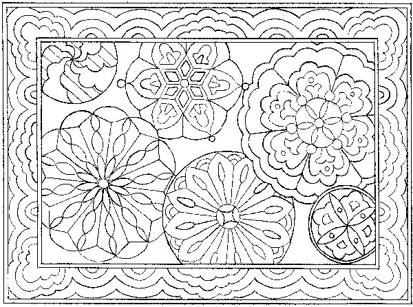 Kaleidoscope Pattern Coloring Pages