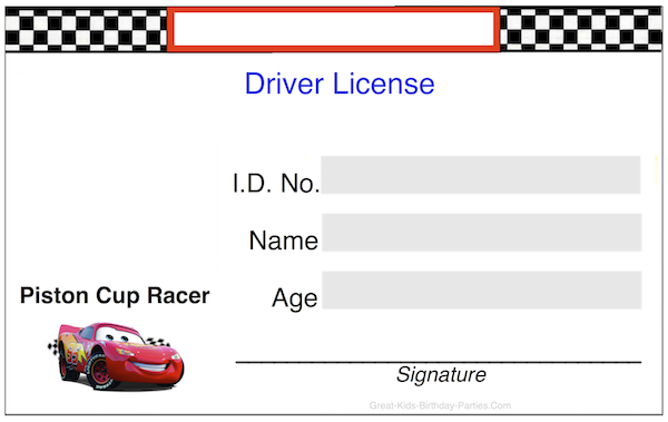 Kids Drivers License Template