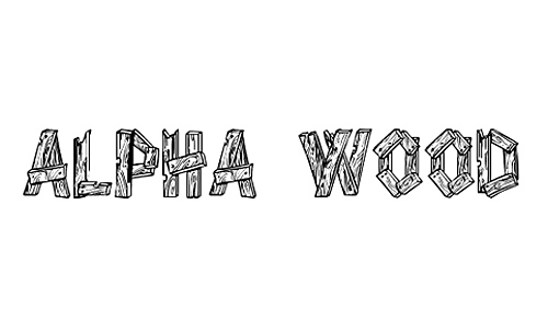 wooden-lettering-font