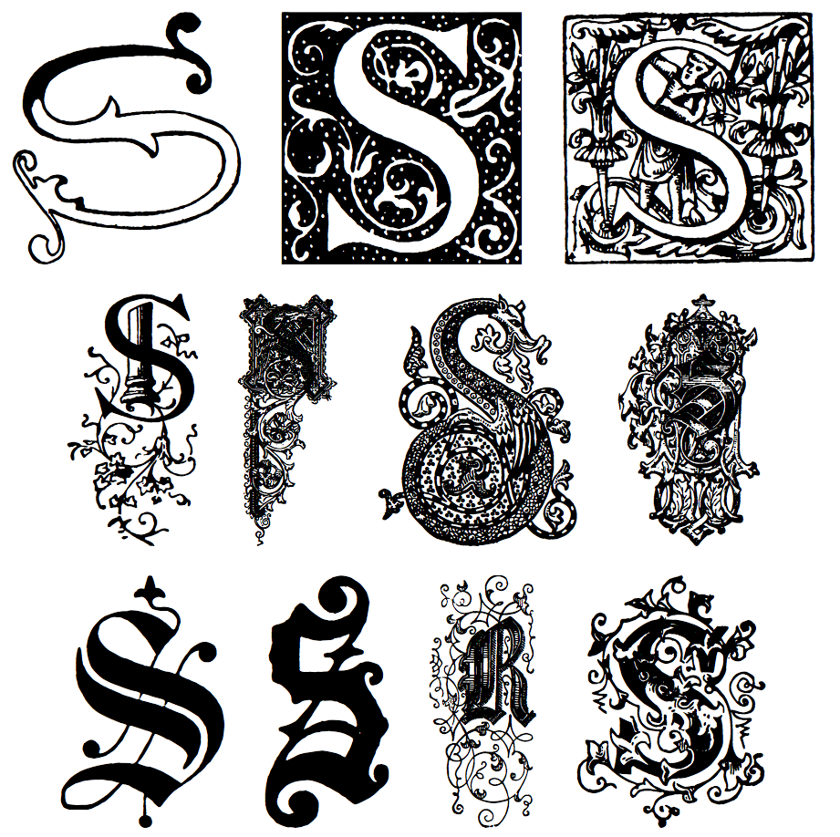 Letter S Font Styles