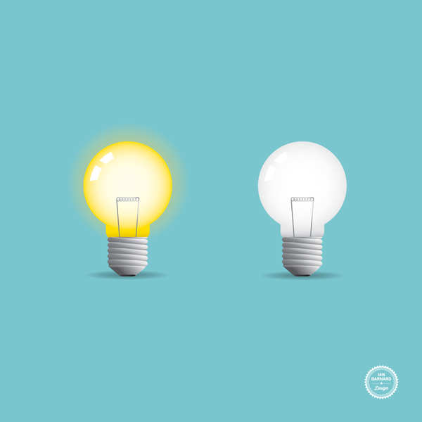 Light Bulb Icon Vector