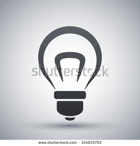 Light Bulb Icon Vector