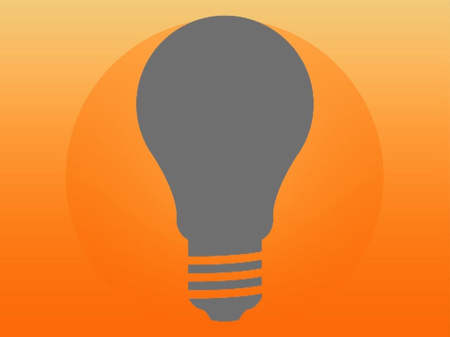 Light Bulb Icon Vector
