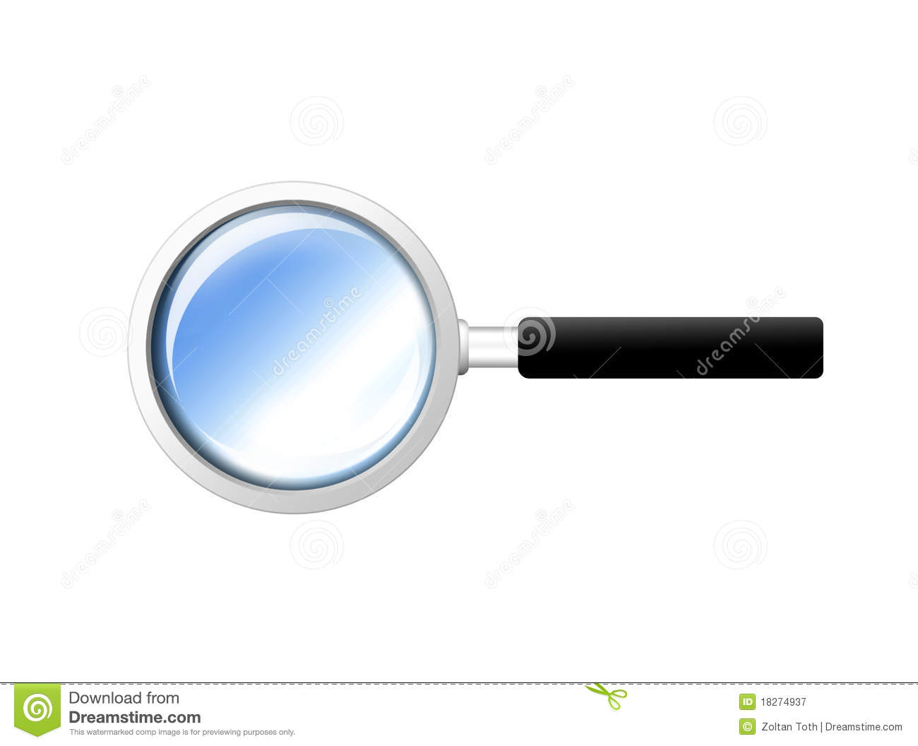 Magnifying Glass Icon White