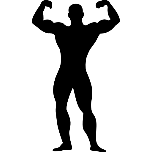 Man Flexing Silhouette