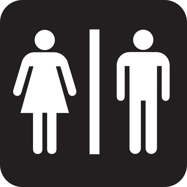Men and Woman Bathroom Symbols