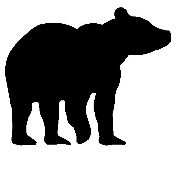 Metal Bear Silhouette Clip Art