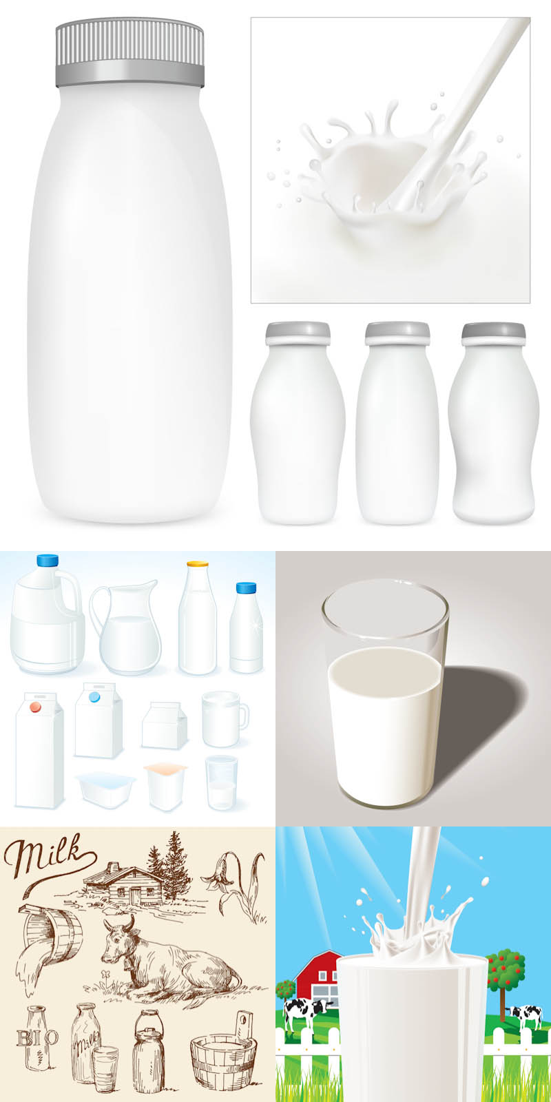 Milk Clip Art Vector