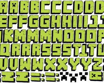 Minecraft Birthday Letters Minecraft Birthday Letters