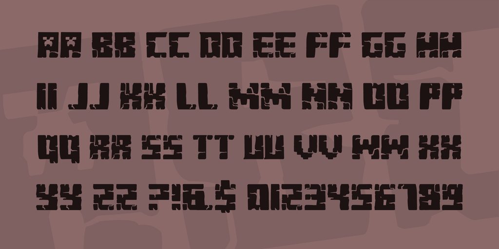 11 Minecraft Font Alphabet Images - Minecraft Alphabet Letters