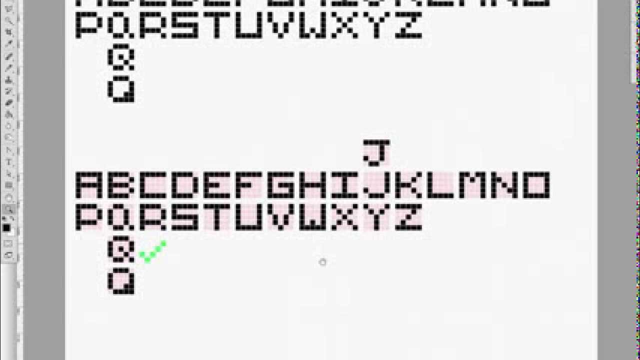 Minecraft Letter Pixel Fonts