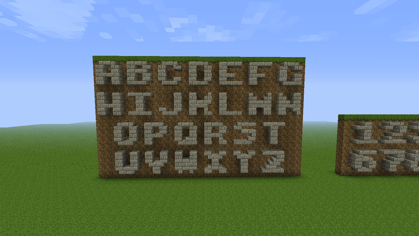 Minecraft Letters