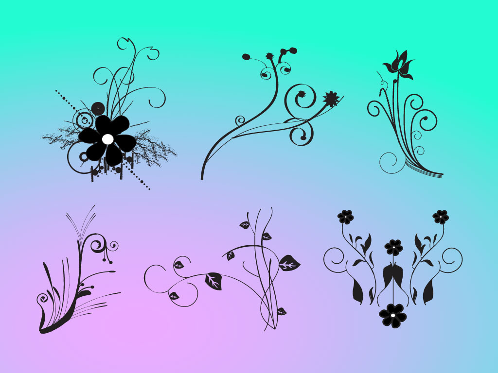 Modern Flower Vector Graphics
