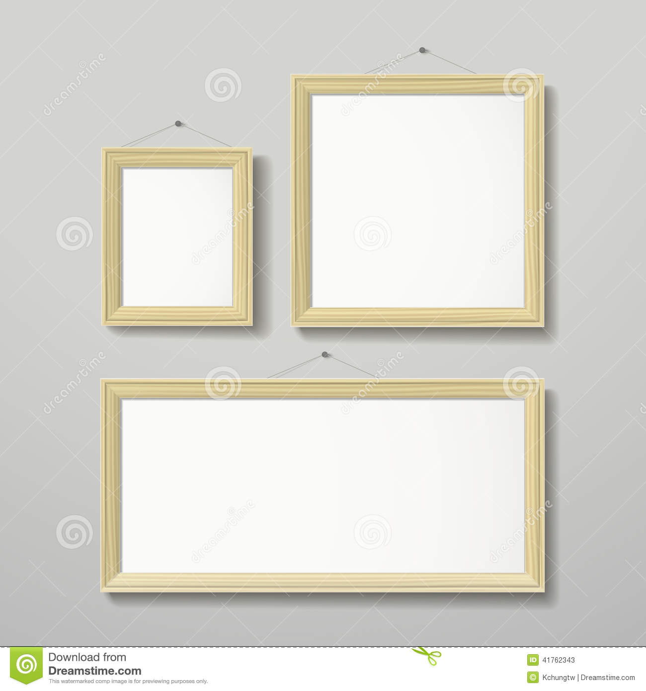 Modern Text Frame Vector