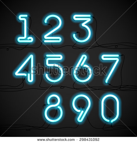 Neon Light Alphabet Neon Light Alphabet