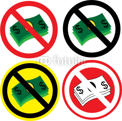 No Money Sign Clip Art