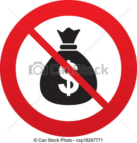 No Money Sign Clip Art