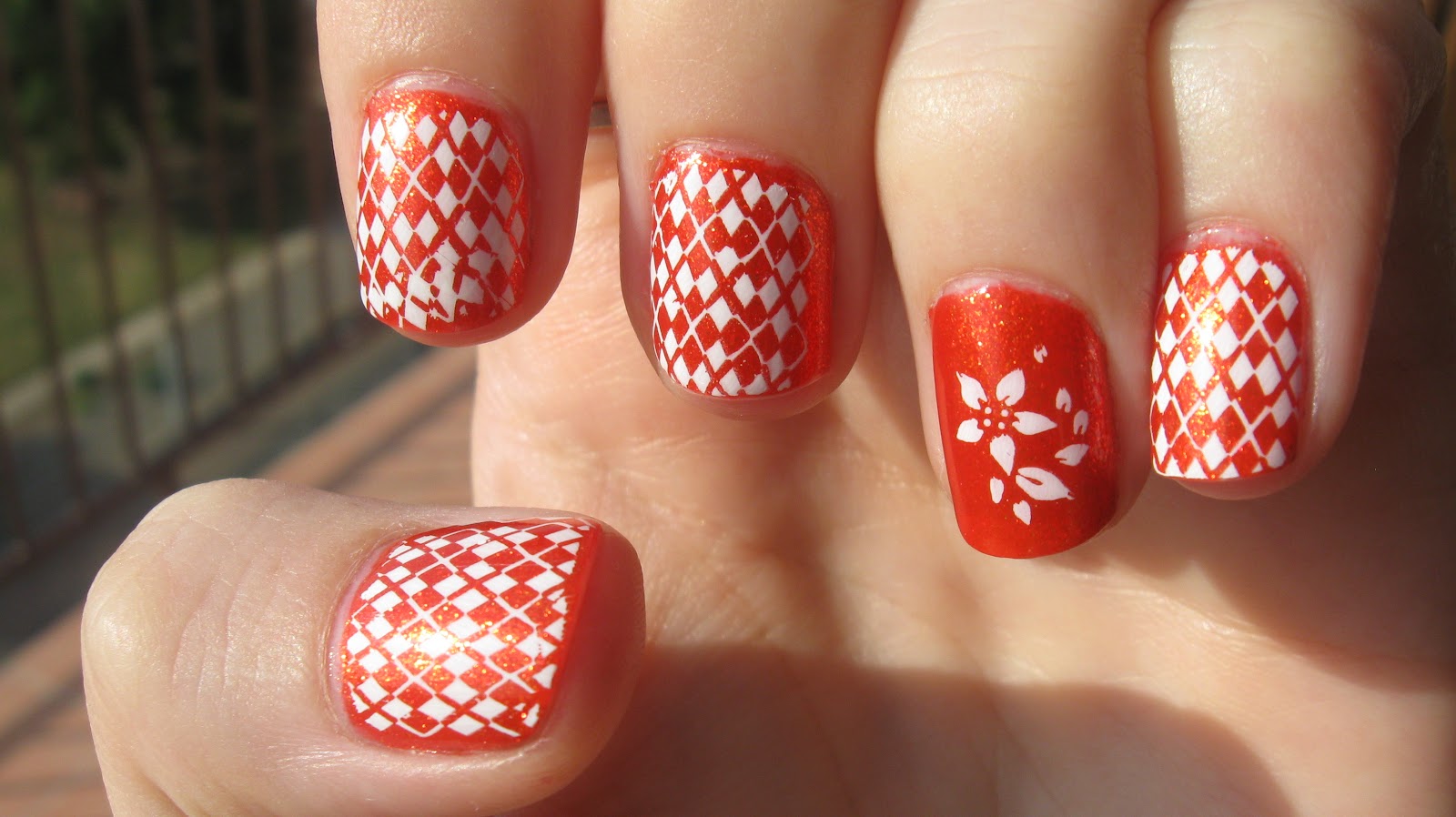 Orange Nail Art Designs