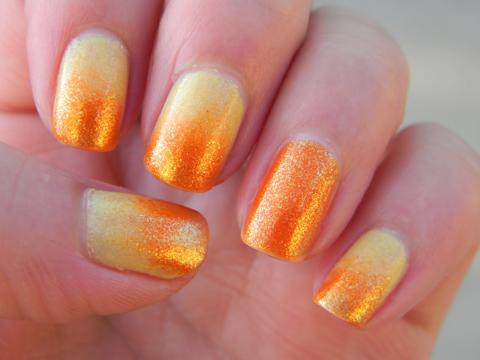 Orange Nail Art