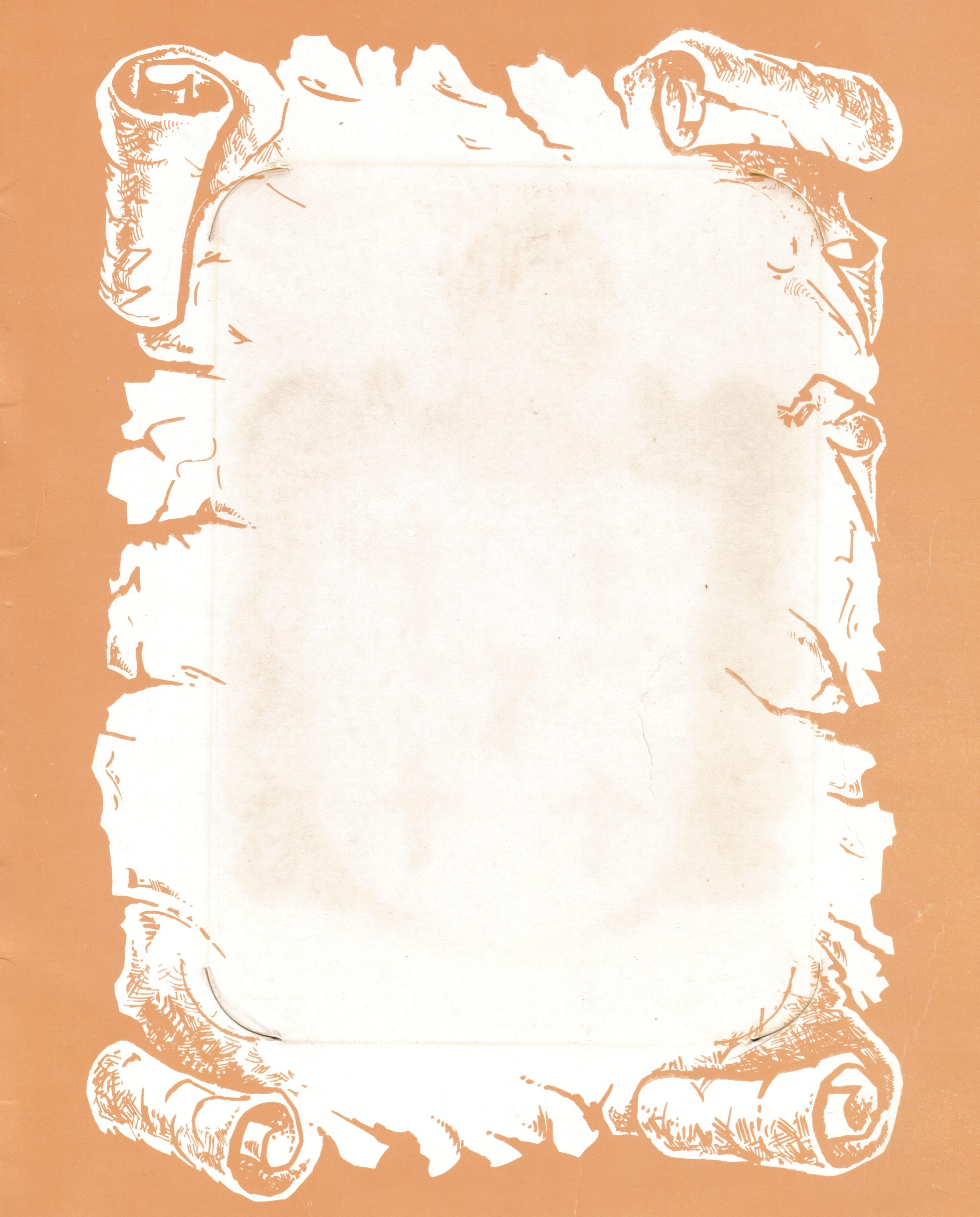 Parchment Scroll Template Free