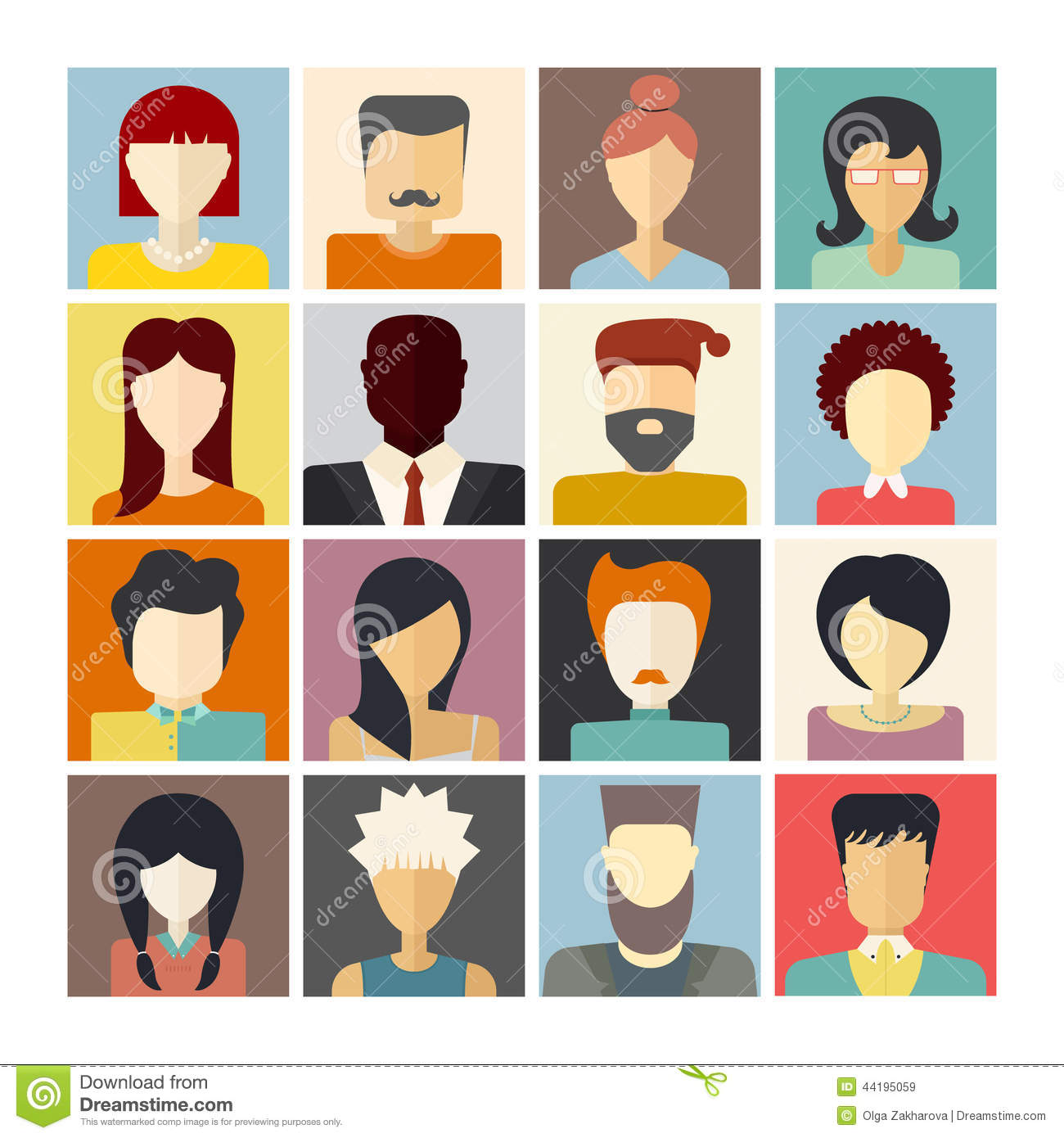 People Icon Flat Design