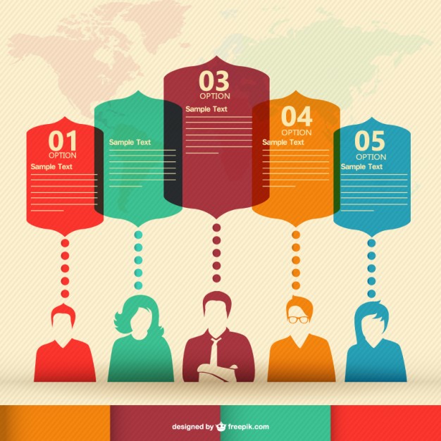 People Infographic Vector Free